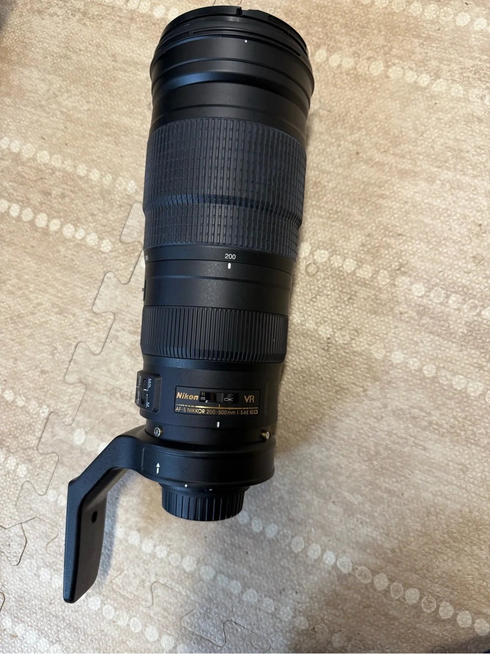 Nikon 200-500mm Black Telephoto Zoom Lens with Tripod Collar